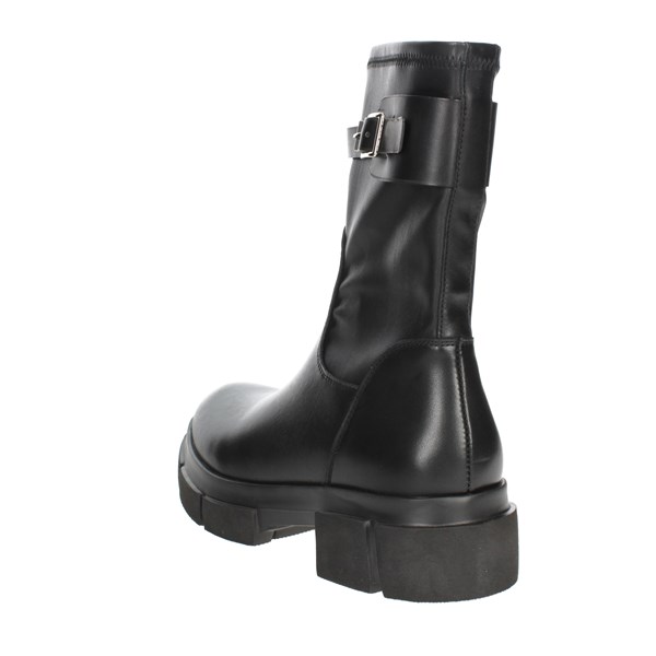 Keys Shoes Low Ankle Boots Black K-7060