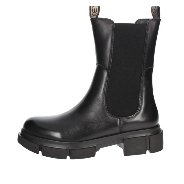 Keys Shoes Low Ankle Boots Black K-7061