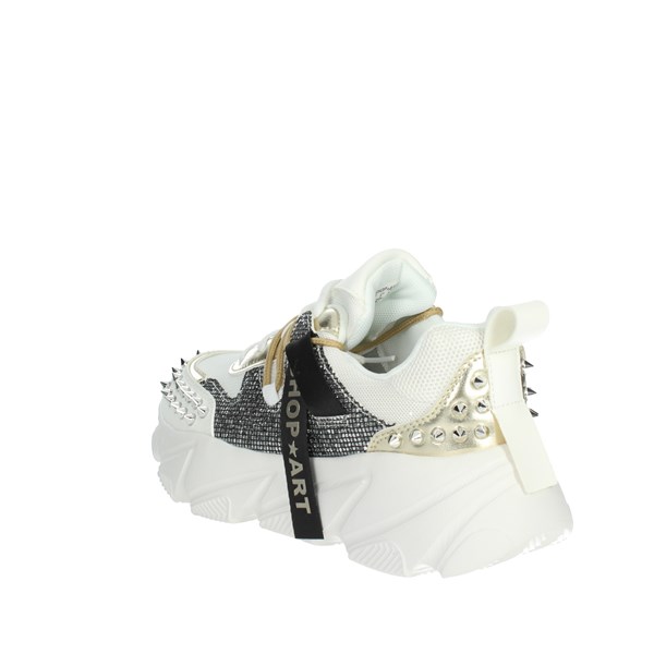 Shop Art Shoes Sneakers White/Gold SA80526