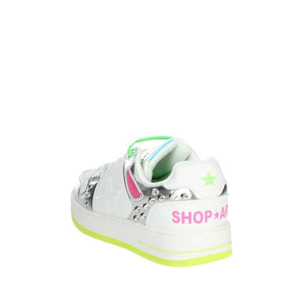 Shop Art Shoes Sneakers White/Silver SA80547