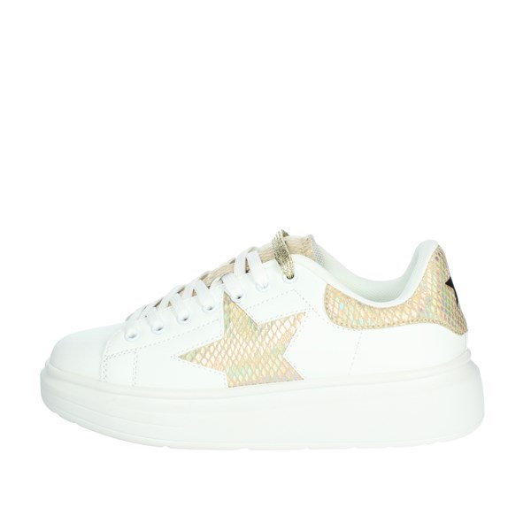 Shop Art Shoes Sneakers White/Gold SAG80404