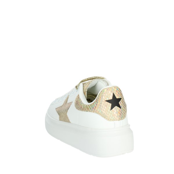 Shop Art Shoes Sneakers White/Gold SAG80404