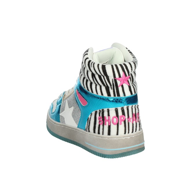Shop Art Shoes Sneakers White/Light-blue SA80538