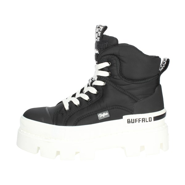 Buffalo Shoes Boots Black RAVEN LACEUP MID