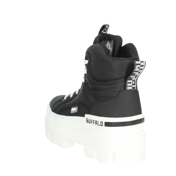 Buffalo Shoes Boots Black RAVEN LACEUP MID