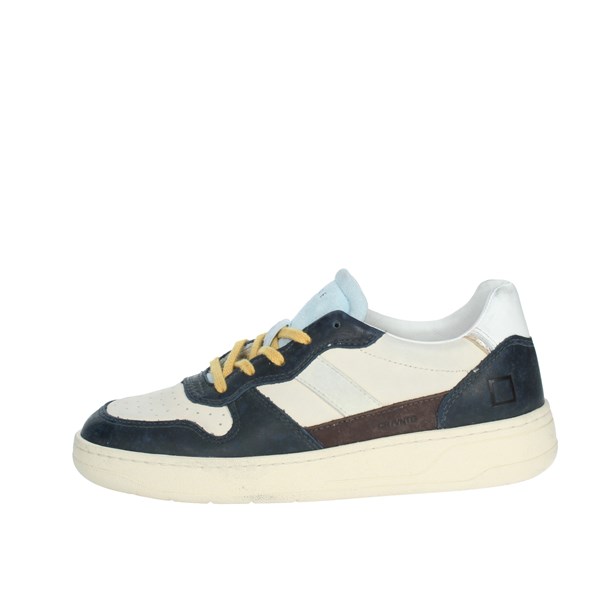 D.a.t.e. Shoes Sneakers Beige/Blue W371-C2-VC-IV