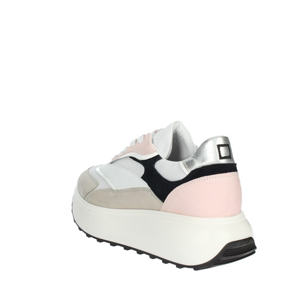 D.a.t.e. Shoes Sneakers White/Pink STEP CAMP.169