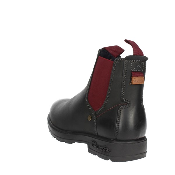 Wrangler Shoes Ankle Boots Black/Burgundy WM22020A