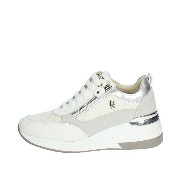 Keys Shoes Sneakers White/Silver K-7622