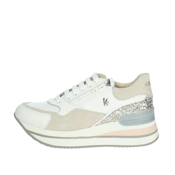 Keys Shoes Sneakers White/Silver K-7661