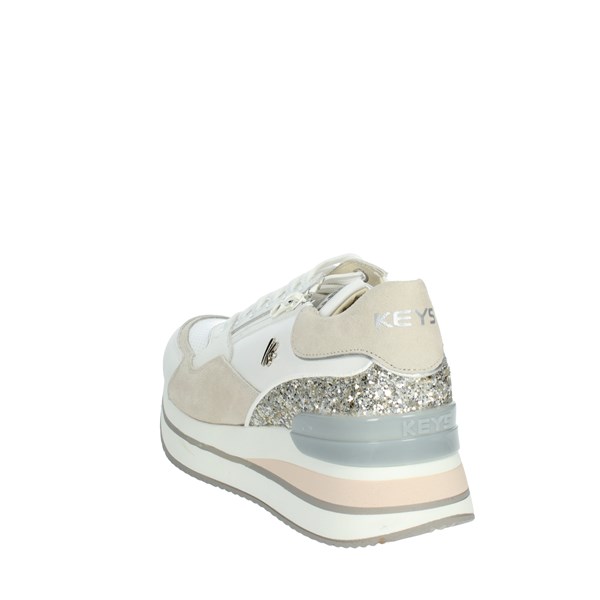 Keys Shoes Sneakers White/Silver K-7661