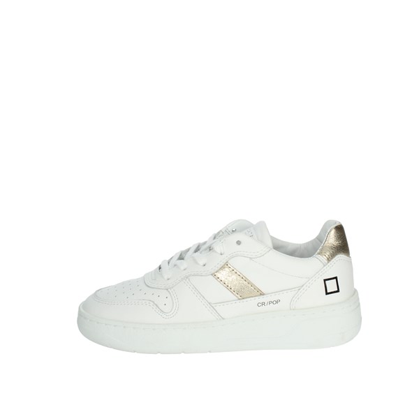 D.a.t.e. Shoes Sneakers White/Gold J361-C2-PO