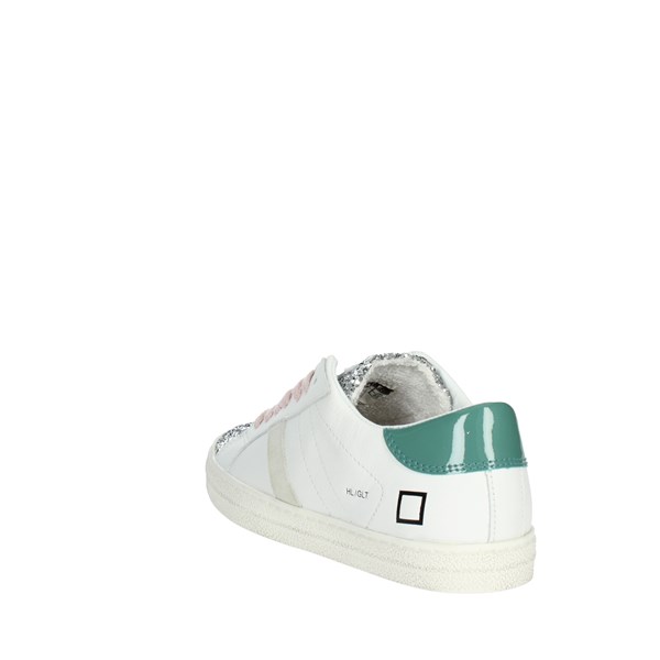 D.a.t.e. Shoes Sneakers White/Green J361-HL-GL