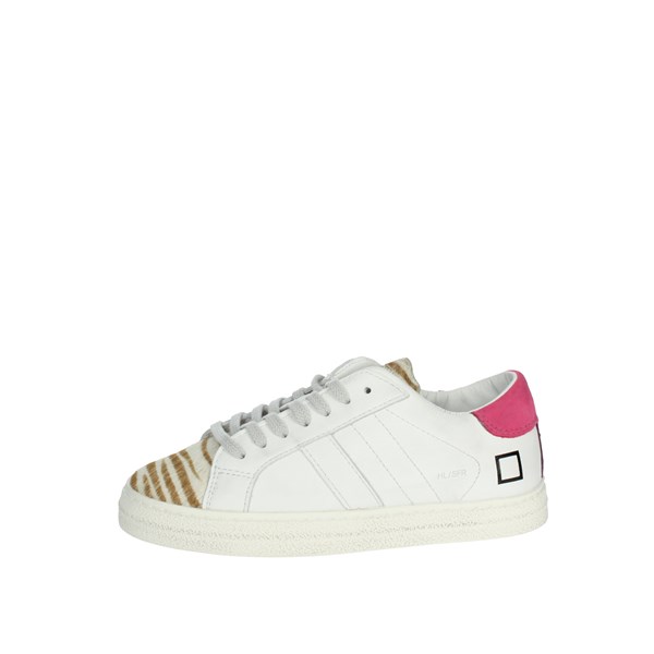 D.a.t.e. Shoes Sneakers White/Fuchsia J361-HL-SA