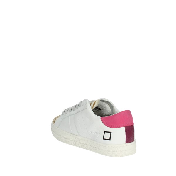 D.a.t.e. Shoes Sneakers White/Fuchsia J361-HL-SA