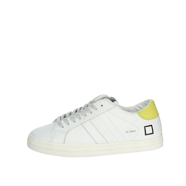 D.a.t.e. Shoes Sneakers White/Yellow J361-HL-EN