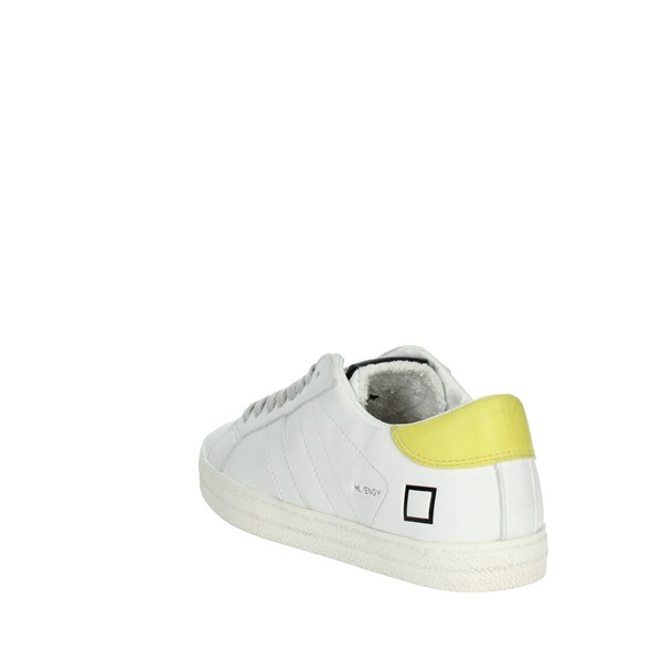 D.a.t.e. Shoes Sneakers White/Yellow J361-HL-EN