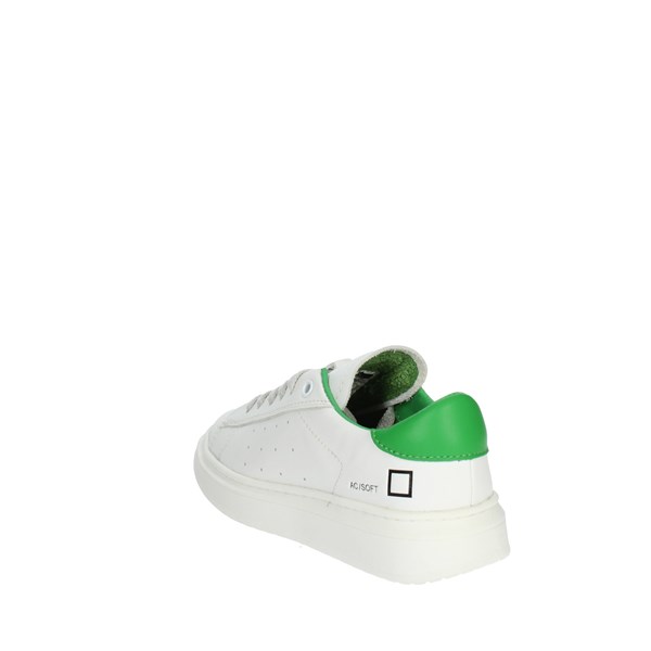 D.a.t.e. Shoes Sneakers White/Green J361-AC-SF