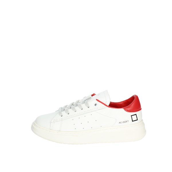 D.a.t.e. Shoes Sneakers White/Red J361-AC-SF