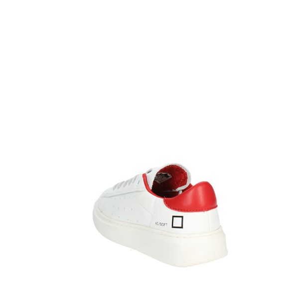 D.a.t.e. Shoes Sneakers White/Red J361-AC-SF