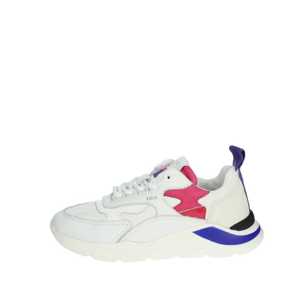 D.a.t.e. Shoes Sneakers White/Fuchsia J361-F2-NY