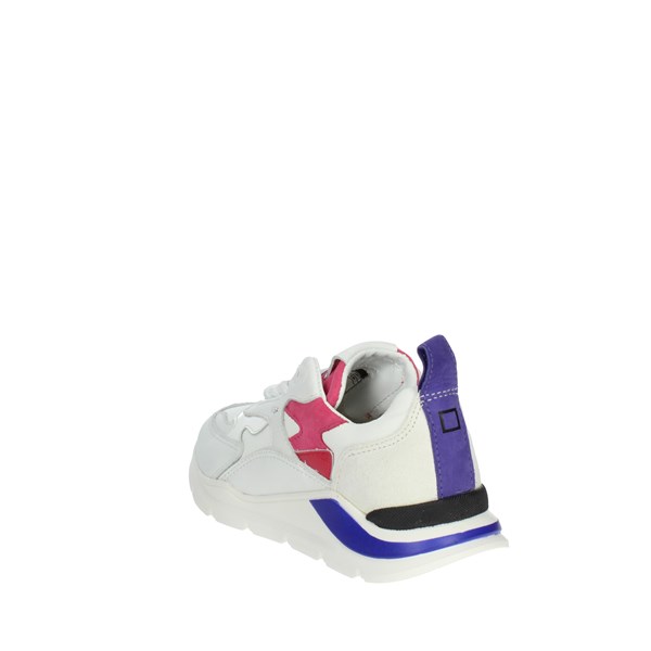 D.a.t.e. Shoes Sneakers White/Fuchsia J361-F2-NY