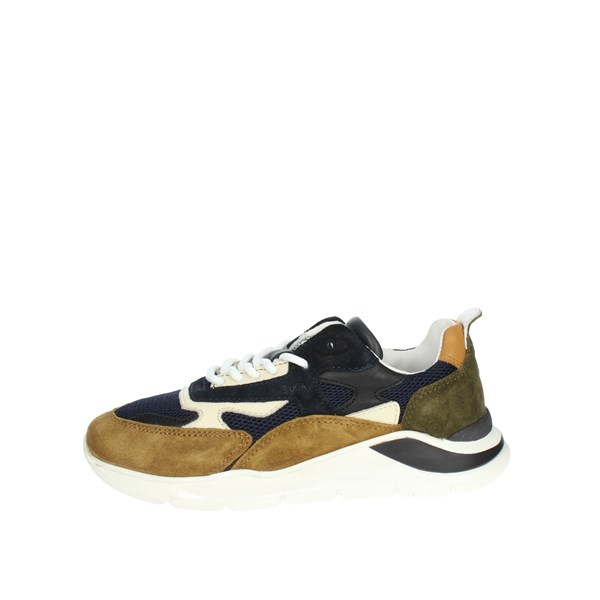 D.a.t.e. Shoes Sneakers Blue/Brown leather J371-FG-ME