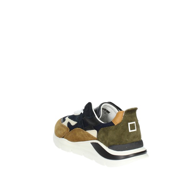 D.a.t.e. Shoes Sneakers Blue/Brown leather J371-FG-ME