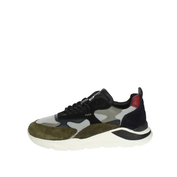 D.a.t.e. Shoes Sneakers Black/Green J371-FG-ME