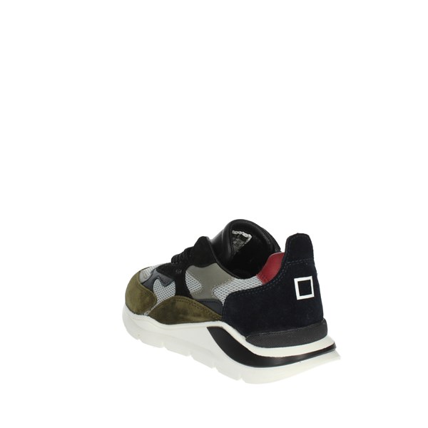 D.a.t.e. Shoes Sneakers Black/Green J371-FG-ME