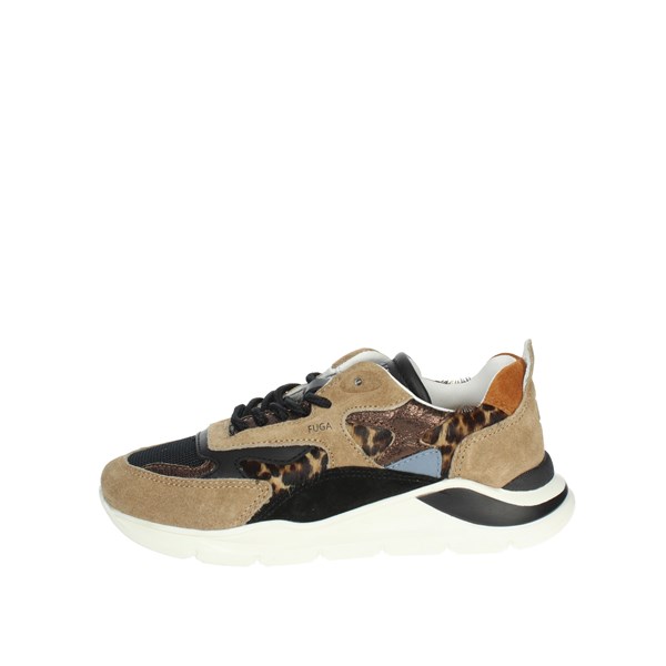 D.a.t.e. Shoes Sneakers Beige/Black J371-FG-PN