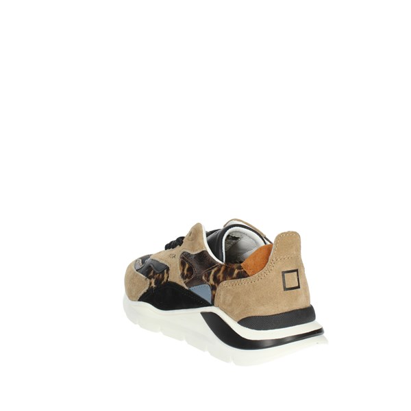 D.a.t.e. Shoes Sneakers Beige/Black J371-FG-PN