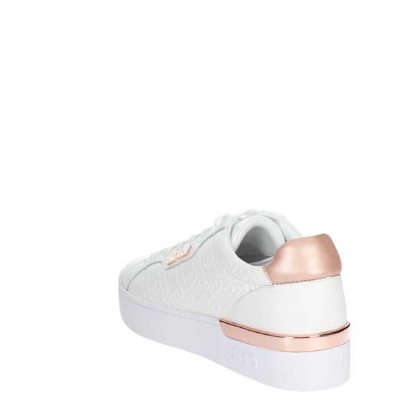 Liu-jo Shoes Sneakers White/Light dusty pink SILVIA 70