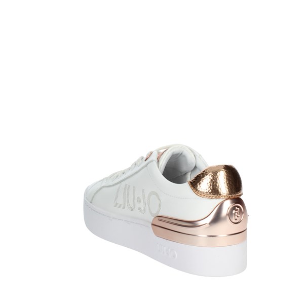 Liu-jo Shoes Sneakers White/Light dusty pink SILVIA 65