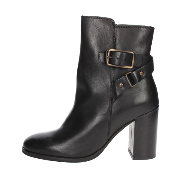 Paola Ferri Shoes Heeled Ankle Boots Black D3016