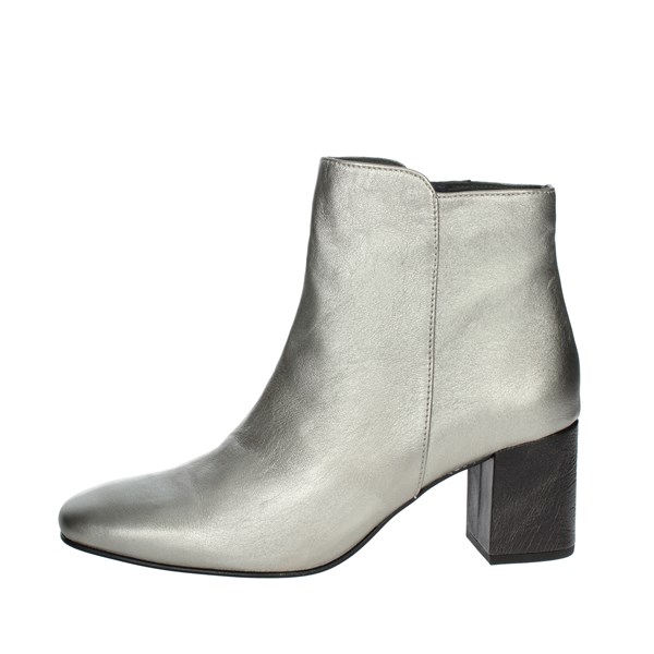 Paola Ferri Shoes Heeled Ankle Boots Silver D3065