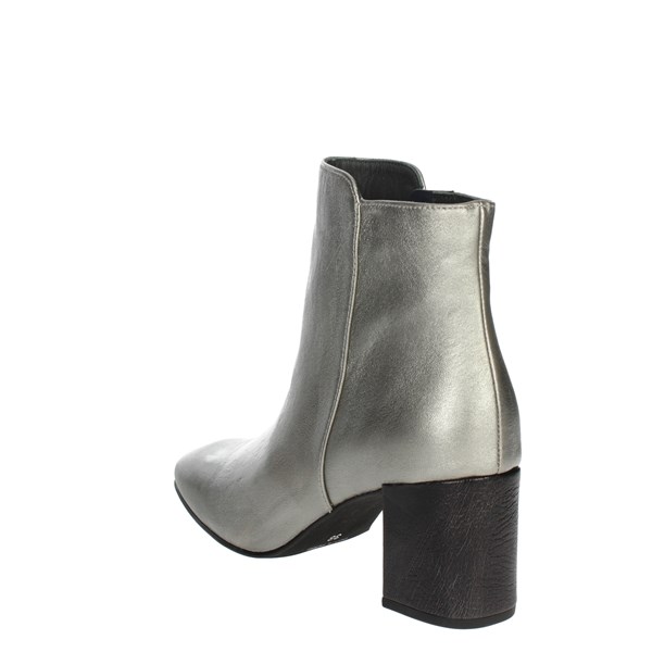 Paola Ferri Shoes Heeled Ankle Boots Silver D3065