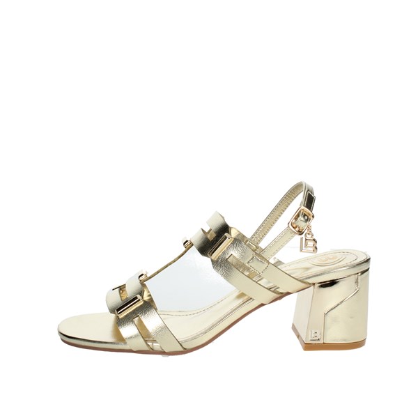 Laura Biagiotti Shoes Heeled Sandals Gold 8099