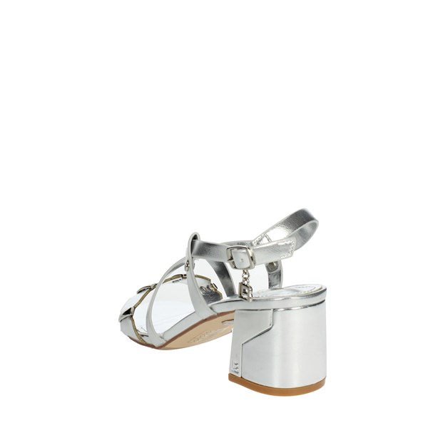 Laura Biagiotti Shoes Heeled Sandals Silver 8098