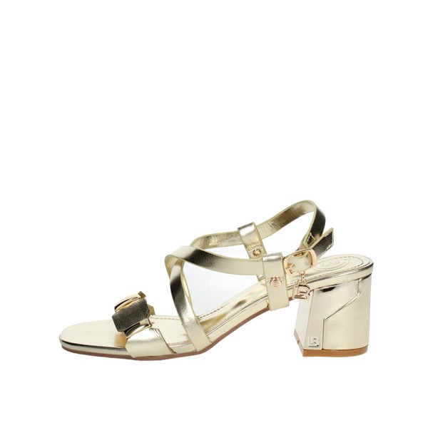 Laura Biagiotti Shoes Heeled Sandals Gold 8098