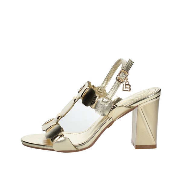 Laura Biagiotti Shoes Heeled Sandals Gold 8105