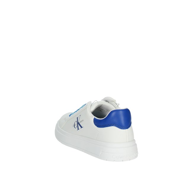 Calvin Klein Jeans Shoes Sneakers White/Light-blue V3X9-80556-1355