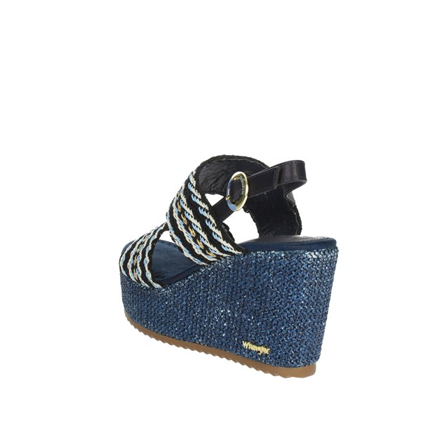 Wrangler Shoes Platform Sandals Blue WL31570A