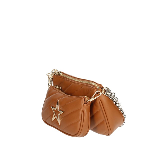 Shop Art Accessories Bags Brown leather SAAF220007