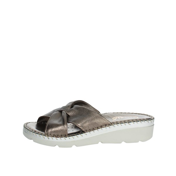 Cinzia Soft Shoes Flat Slippers Charcoal grey IU500614-L