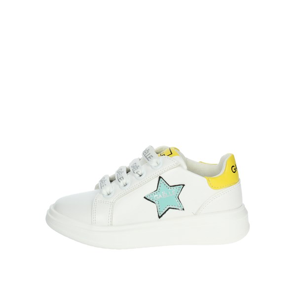 Gaelle Paris Shoes Sneakers White/Yellow G-1803