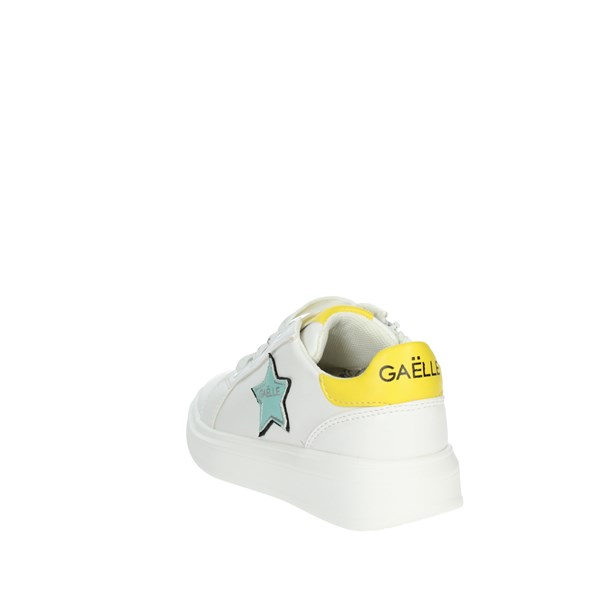 Gaelle Paris Shoes Sneakers White/Yellow G-1803