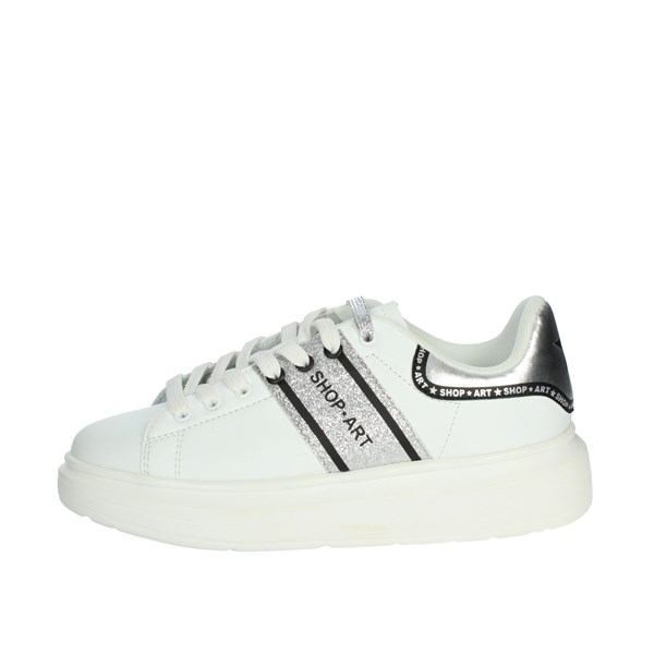 Shop Art Shoes Sneakers White/Silver SHOP ART-CAMP.46