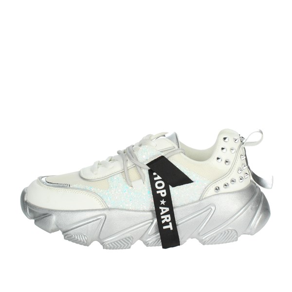 Shop Art Shoes Sneakers White/Silver SHOP ART-CAMP.81