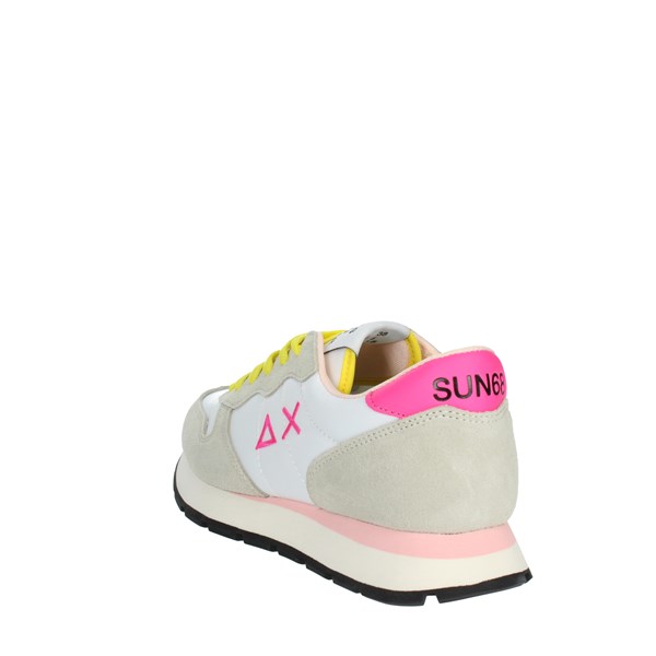 Sun68 Shoes Sneakers White/Fuchsia Z33201